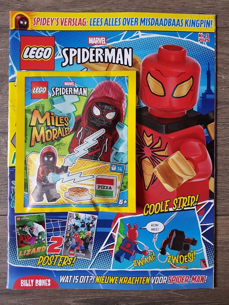 Tijdschrift : Lego Spiderman nr 3 - 2025 + mini-set (nieuw!), Kinderen en Baby's, Speelgoed | Duplo en Lego, Marvel, Lego, Nieuw