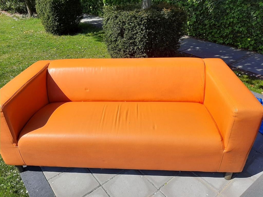 Leuke originele 2 zitbank, Ophalen of Verzenden, Gebruikt, 75 tot 100 cm