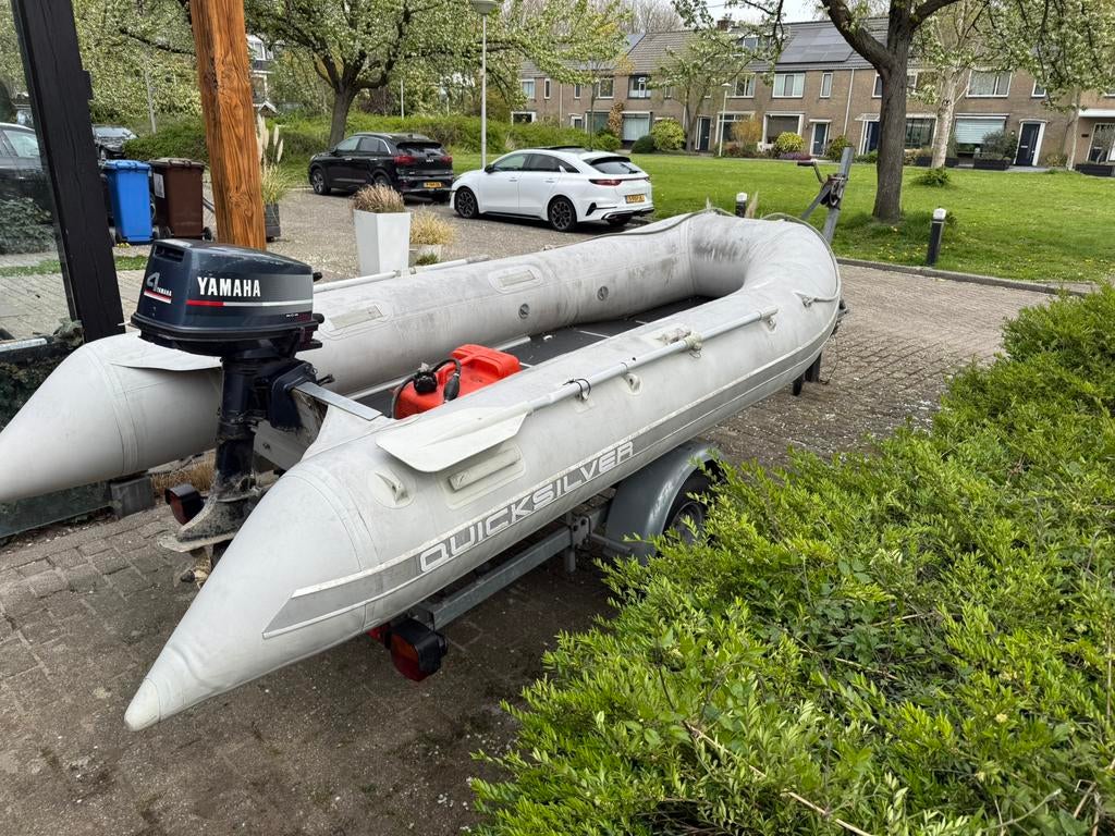 Zodiac compleet met trailer, Ophalen, Gebruikt, Zodiac, Benzine