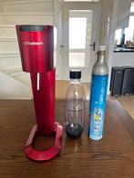 Rode SodaStream met nieuwe fles en volle gasfles, Ophalen, Gebruikt