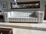 Jan de Bouvrie - wit lederen bank, Ophalen, Driepersoons, Zo goed als nieuw, Rechte bank
