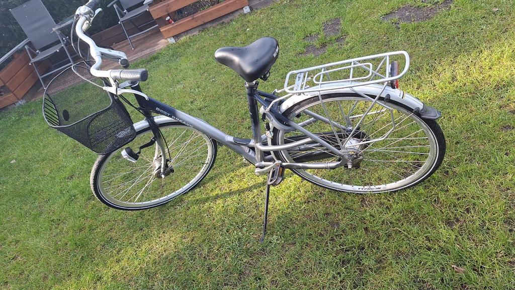 BATAVUS Damesfiets Zgan 28 inch 7 versnellingen en mandje, Ophalen, (Extra) lage instap, Velgrem, Batavus