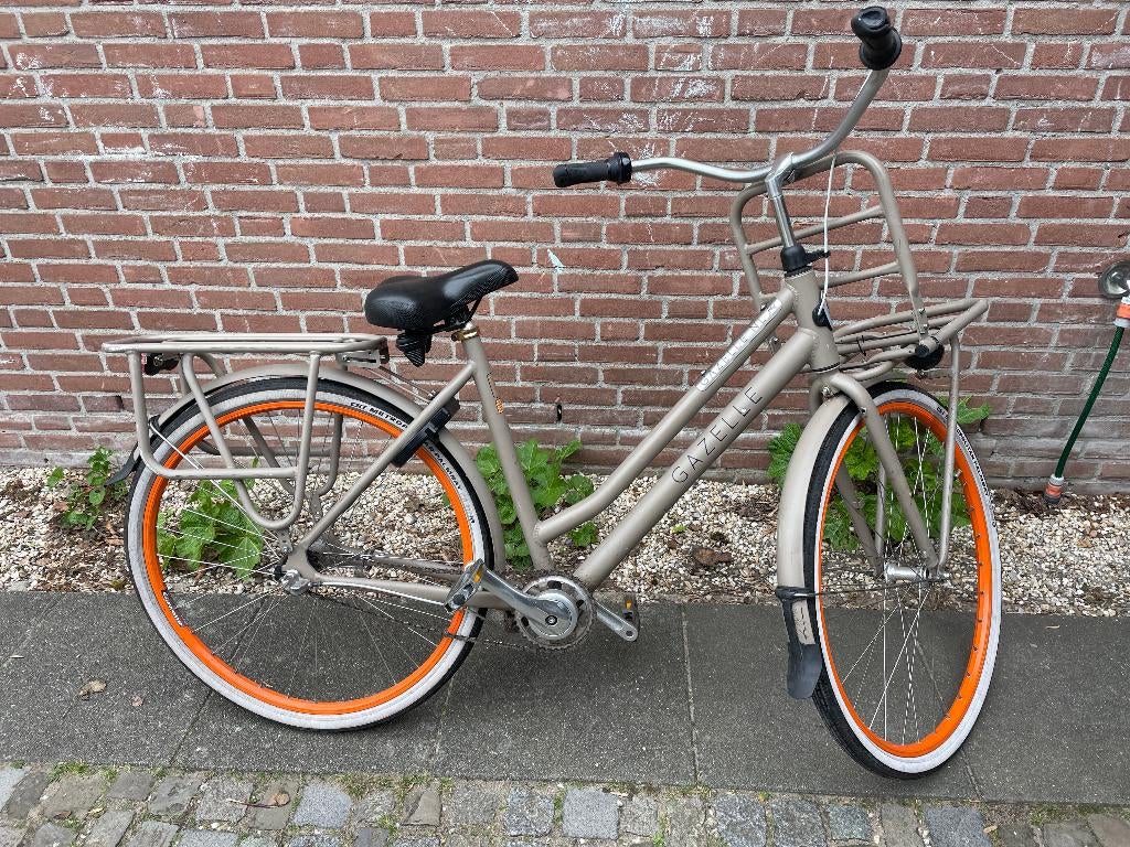 Stadsfiets Gazelle, Fietsen en Brommers, Fietsen | Dames | Damesfietsen, Ophalen, Terugtraprem, Gazelle, 53 tot 56 cm