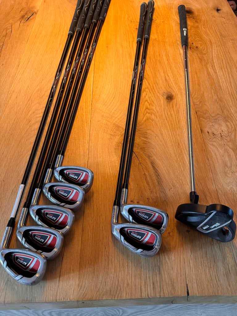 Complete Wilson golfset met standbag, graphite shafts, Ophalen, Gebruikt, Set, Overige merken