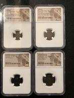 ANTIEKE NGC slabbs. Maccabean Kings 135-37 B.C, Ophalen of Verzenden, Midden-Oosten, Setje, Zilver