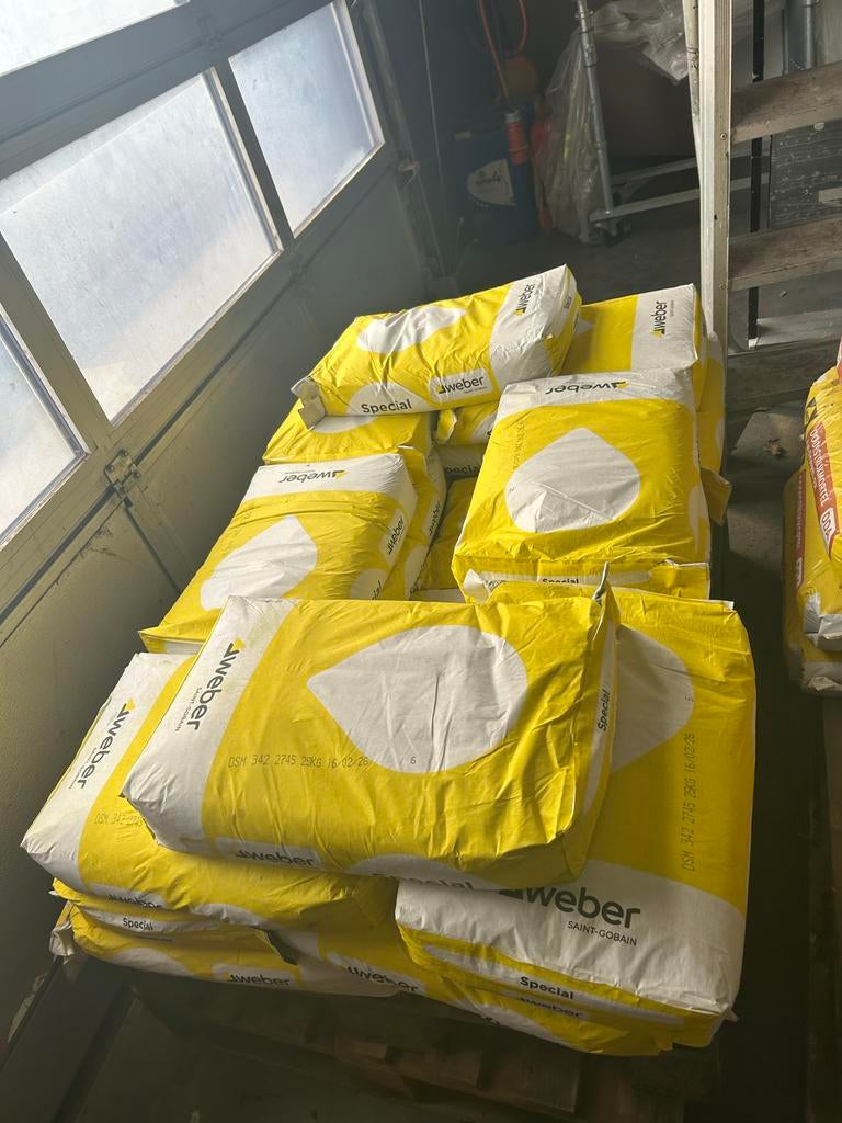 Weber Doorstrijkmortel Donker Antraciet, Doe-het-zelf en Verbouw, Tegels, Ophalen, Overige typen, Nieuw, Minder dan 20 cm