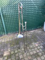 Schuiftrombone merk Swallow, Muziek en Instrumenten, Blaasinstrumenten | Trombones, Ophalen, Gebruikt, Overige typen, Met koffer