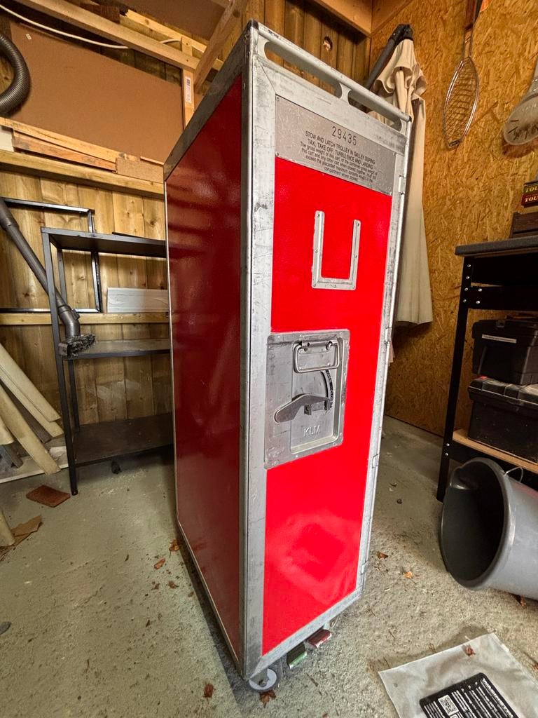 Vliegtuig airline trolly: cocktail bar of bbqspullen opslag, Ophalen, Gebruikt