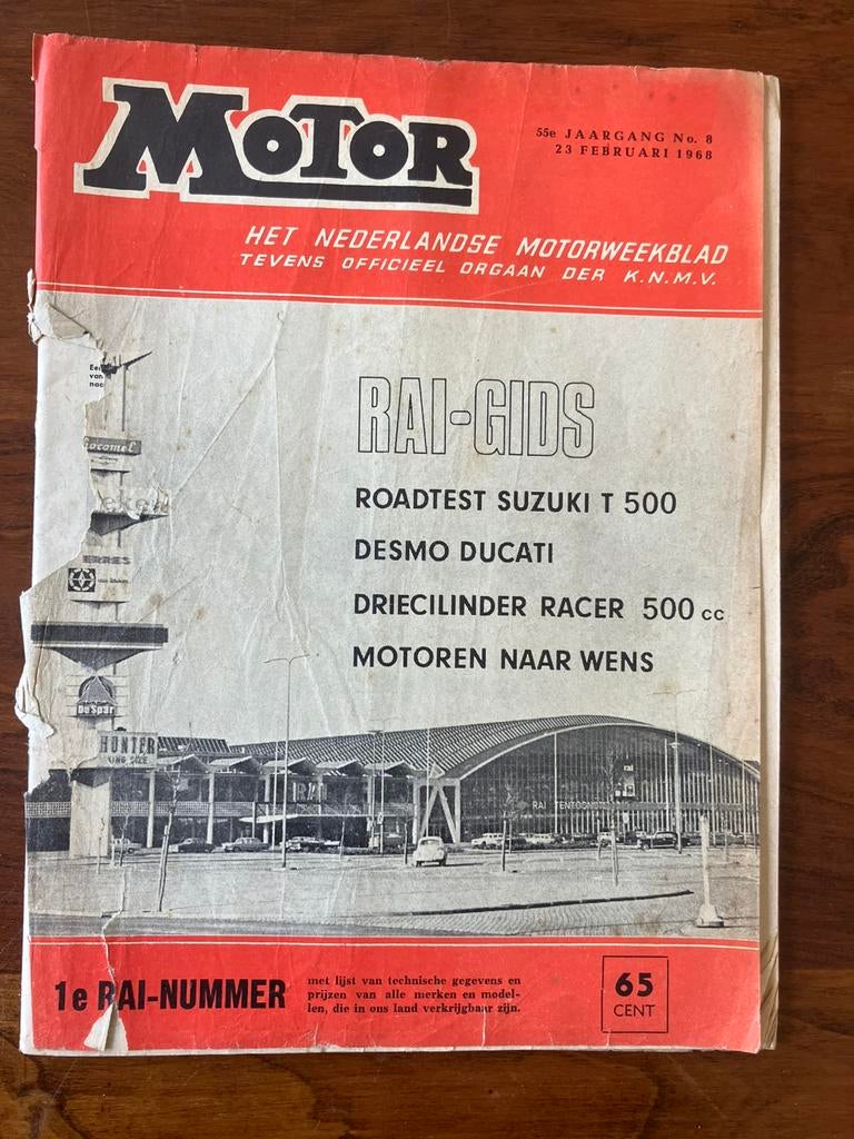 Weekblad motor Rai nr 1968 suzuki T500 ducatie desmo, Ophalen of Verzenden, Gelezen