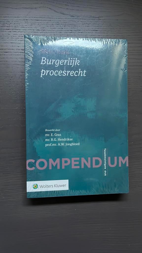 Compendium Burgerlijk procesrecht in folie, Boeken, Ophalen of Verzenden, Nieuw, Natuurwetenschap