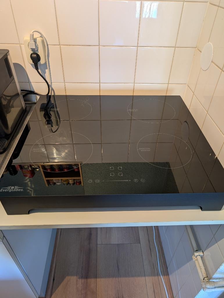 Everglades inductie kookplaat, Ophalen, 4 kookzones, Zo goed als nieuw, Inductie