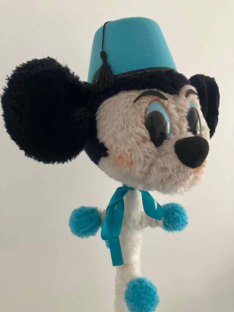 Vintage jaren '70 kinderkamer staande  kapstok Mickey Mouse, Overige materialen, Gebruikt, 100 tot 150 cm, Ophalen of Verzenden