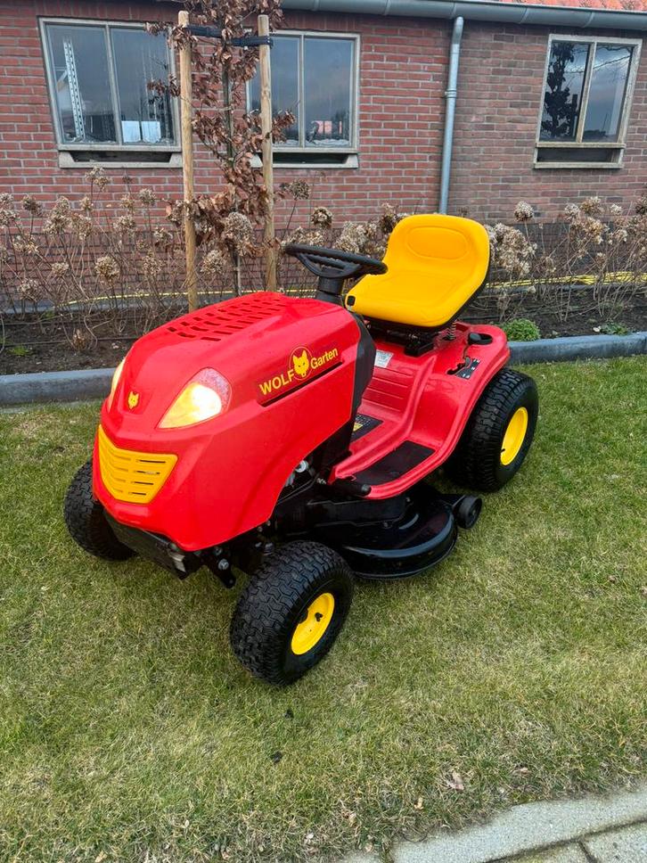 Wolf garten zitmaaier mulch MTD zgn, Tuin en Terras, Zitmaaiers, Zo goed als nieuw, 90 tot 120 cm, Elektrische starter, Mulchfunctie
