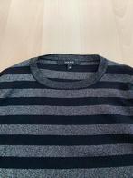 Nikkie longsleeve zwart/zilver gestreept maat 38, Maat 38/40 (M), Zwart, Ophalen of Verzenden, Zo goed als nieuw