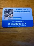 Brabant Airco & Installatieservice B.V. - Airco Installatie, Witgoed en Apparatuur, Airco's, Minder dan 60 m³, Nieuw, 3 snelheden of meer