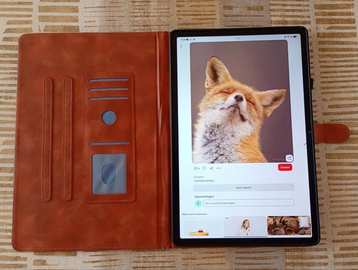 Lenovo Tab P12 Matt + pen + Luxe Lederen Hoes, Computers en Software, Overige Computers en Software, Zo goed als nieuw, Ophalen