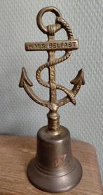 Vintage Messing Tafelbel Scheepsbel HMS Belfast, Ophalen of Verzenden