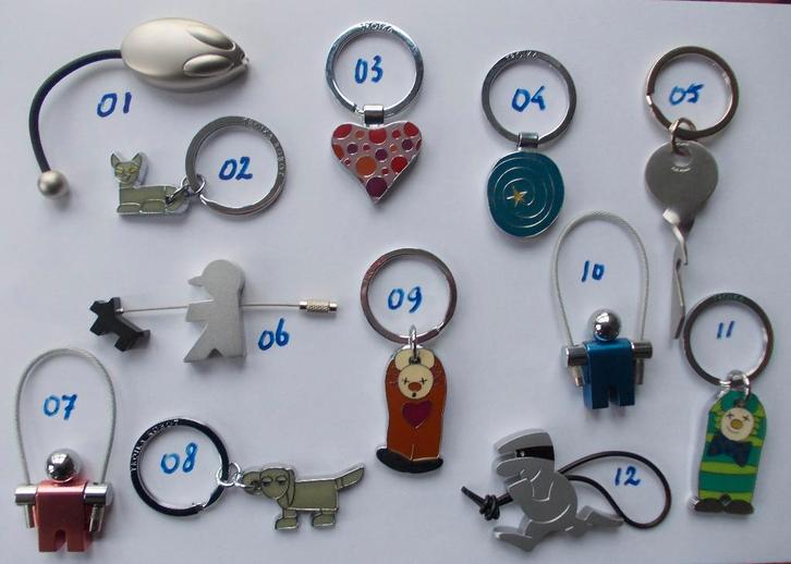 Chique luxe TROIKA DESIGN sleutelhangers € 4 p.st. (NIEUW), Verzamelen, Sleutelhangers, Nieuw, Overige typen, Ophalen of Verzenden