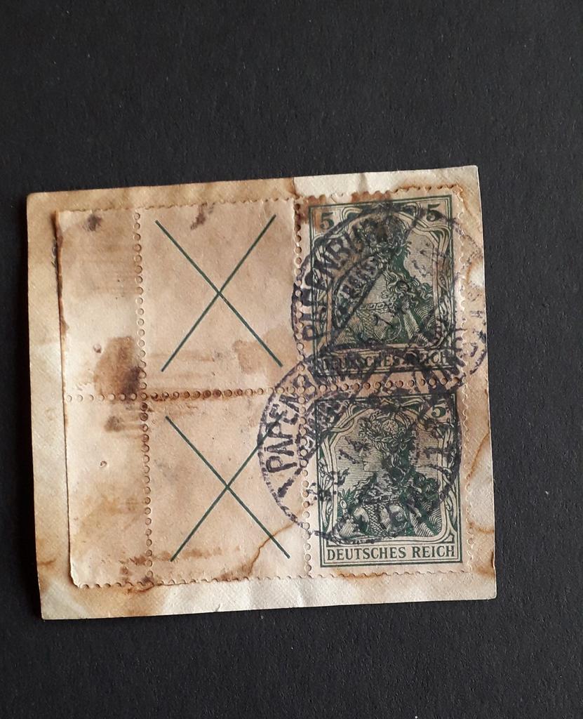 Duitse rijk 1912 Germania 5pf, Postzegels en Munten, Postzegels | Europa | Duitsland, Verzenden, Duitse Keizerrijk, Gestempeld