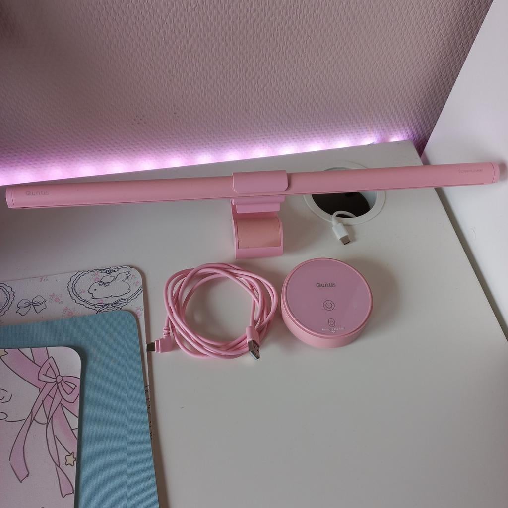 Quntis monitor lamp roze pink gaming, Ophalen, Overige merken