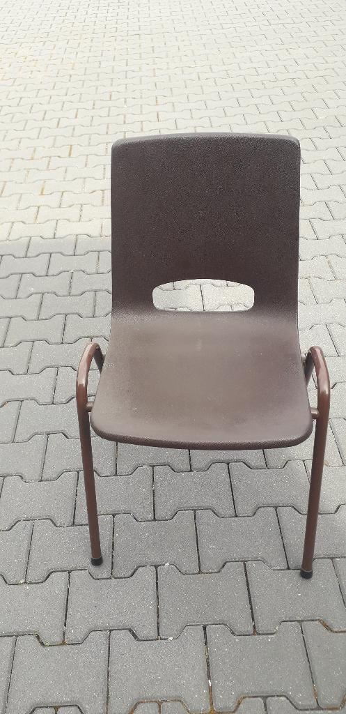 Zaalstoelen zaalstoel zaal stoel zaal stoelen stapelbaar 8x, Huis en Inrichting, Ophalen, Bruin, Stoelen enzo, 7732ht