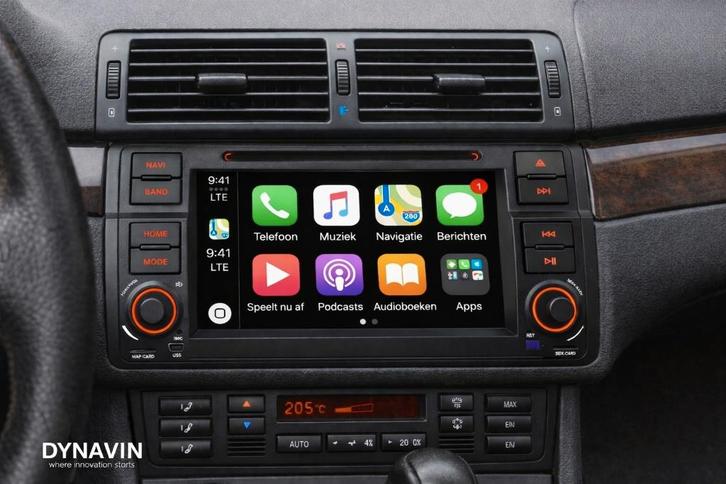 bmw e46 navigatie dvd carkit android 15 apple carplay usb, Auto diversen, Autoradio's, Nieuw, Ophalen of Verzenden