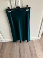 Promod midirok satijn jade smaragd groen M, Maat 38/40 (M), Ophalen of Verzenden, Zo goed als nieuw, Onder de knie