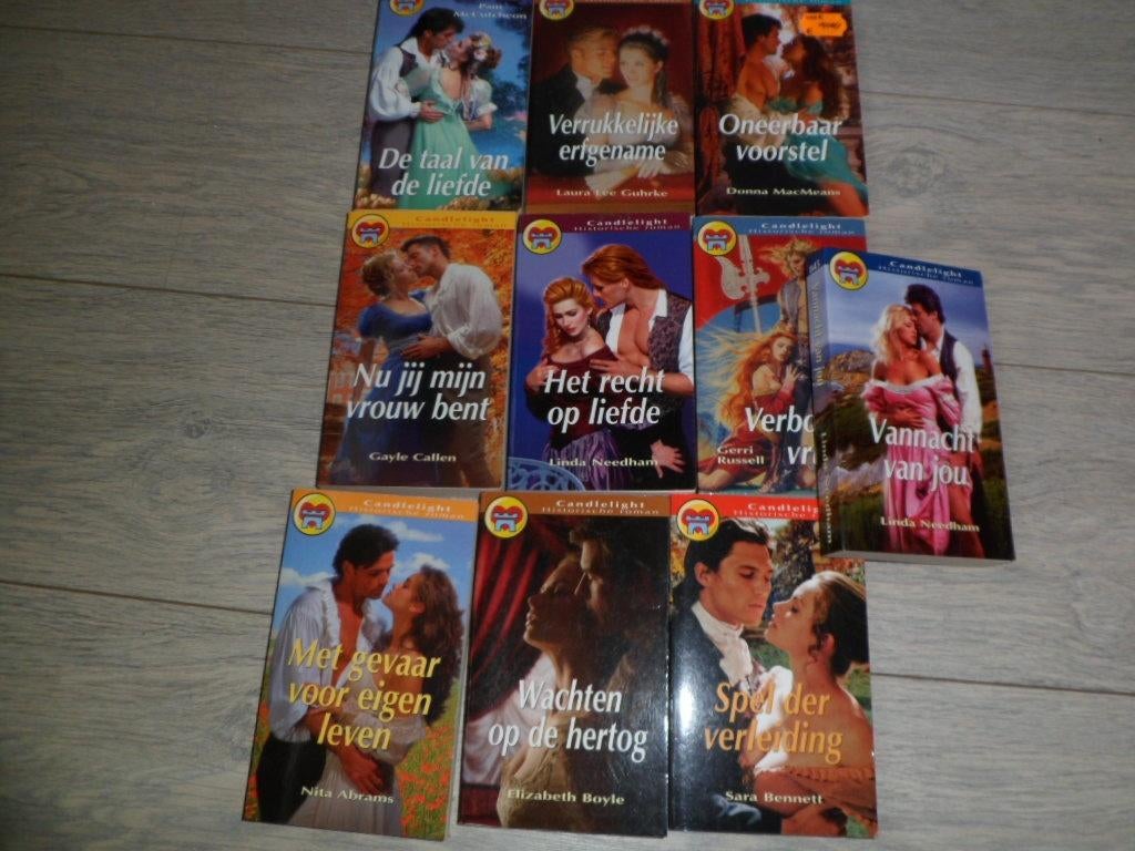 10 x Candlelight Historische romans, Boeken, Romans, Ophalen of Verzenden, Zo goed als nieuw