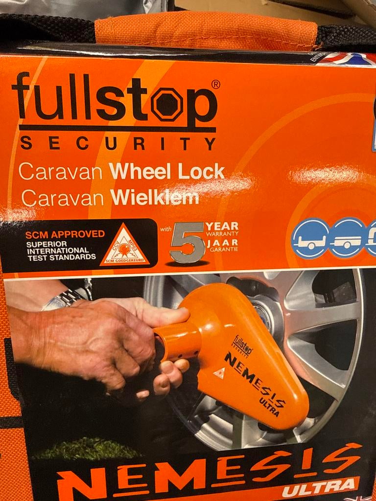 Fullstop Nemesis Ultra Caravan Wielklem SCM Goedgekeurd, Ophalen of Verzenden, Nieuw
