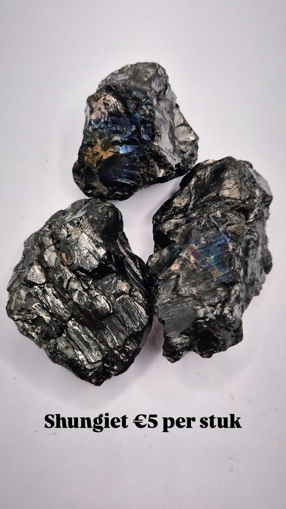 Shungiet - Ruwe stukken, Ophalen of Verzenden, Mineraal