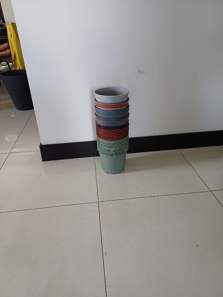 28 binnenpotten kunststof, Kunststof, Rond, Nieuw, Ophalen of Verzenden