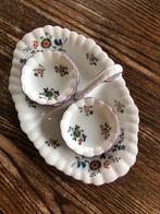 Vintage BONBONSCHAALTJE met 7 kleine bijbehorende bordjes, Antiek en Kunst, Antiek | Keramiek en Aardewerk, Ophalen of Verzenden