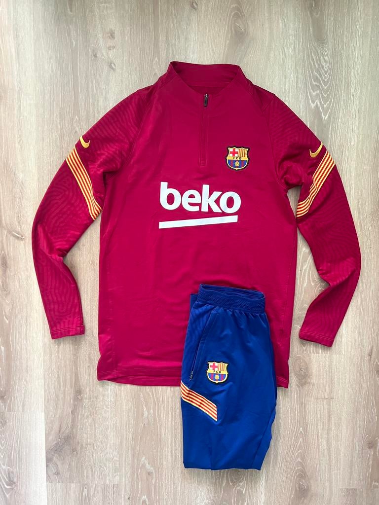 FC Barcelona trainingspak Nike 20/21 maat M/S, Maat 48/50 (M), Ophalen of Verzenden, Zo goed als nieuw, Nike