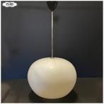 Grote bolvormige opaline pendellamp, Napako, jaren 70, Ophalen, Gebruikt, Vintage, Napako