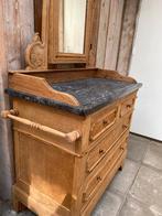 Landelijk Frans eiken wasmeubel ladekast commode, Ophalen