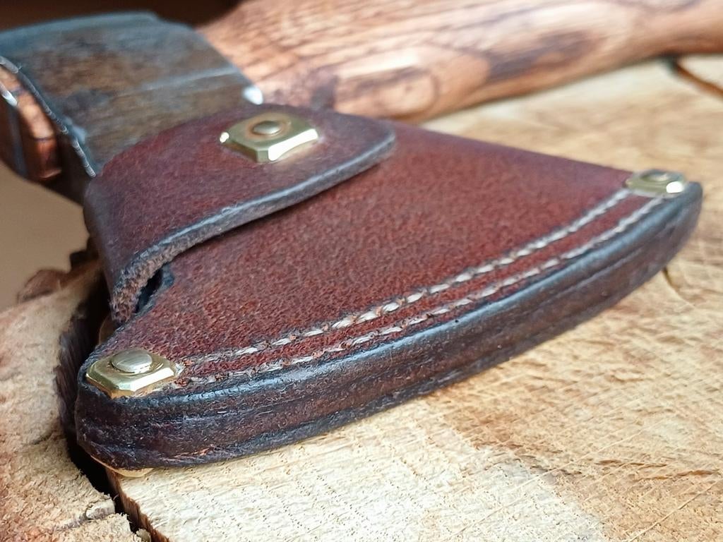 Vintage Carl Helsper handbijl bijl, hatchet, uniek snijwerk, Antiek en Kunst, Antiek | Gereedschap en Instrumenten, Ophalen of Verzenden