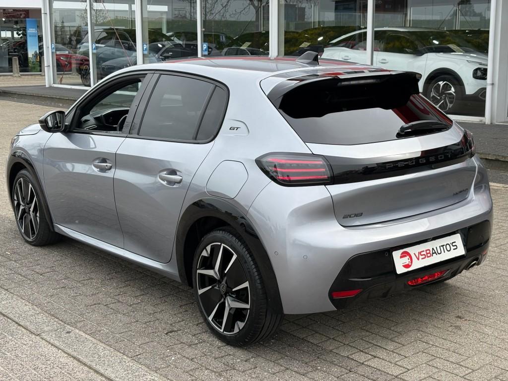 Peugeot 208 1.2 HYBRID AUT. GT LED NAVI CAMERA CARPLAY AIRCO, Gebruikt, Huisgarantie, 1199 cc, Met garantie (alle)