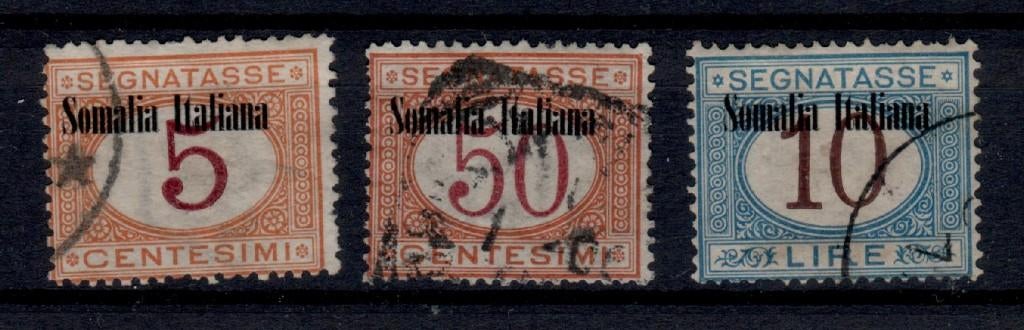 X97B) 1909 It. Bez Somaliland 3x €97 opdruk geen garantie, Verzenden, Gestempeld