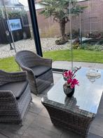 Life lounge tuinset met 4 stoelen met weerbestendige kussens, Ophalen, 4 zitplaatsen, Zo goed als nieuw, Loungeset