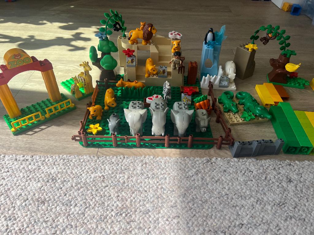 Lego Duplo Dierentuin Dieren + extra bloken, Kinderen en Baby's, Speelgoed | Duplo en Lego, Ophalen, Gebruikt, Duplo
