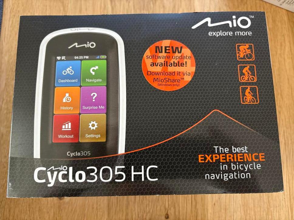 Mio Cyclo 305 HC fietsnavigatie, Fietsen en Brommers, Fietsaccessoires | Fietscomputers, Ophalen of Verzenden, Zo goed als nieuw