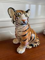 Vintage keramische welp tijger, Ophalen, Zo goed als nieuw, Dier