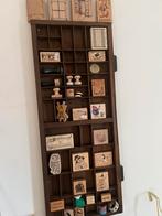 Vinage letterbak met inhoud hobby deco, Ophalen, Zo goed als nieuw