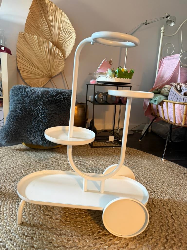 Witte plantentafel IKEA, Ophalen, Zo goed als nieuw, Wit