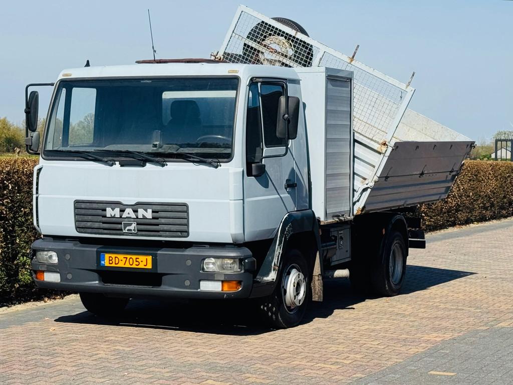 MAN L2000 PTO KIPPER 3 SEITEN, Auto's, MAN, Wit, 14 km/l, Bedrijf