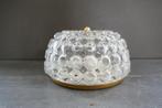 Vintage Limburg Glashütte plafonnière A637 2628, Huis en Inrichting, Lampen | Plafondlampen, Verzenden, Zo goed als nieuw, Glas