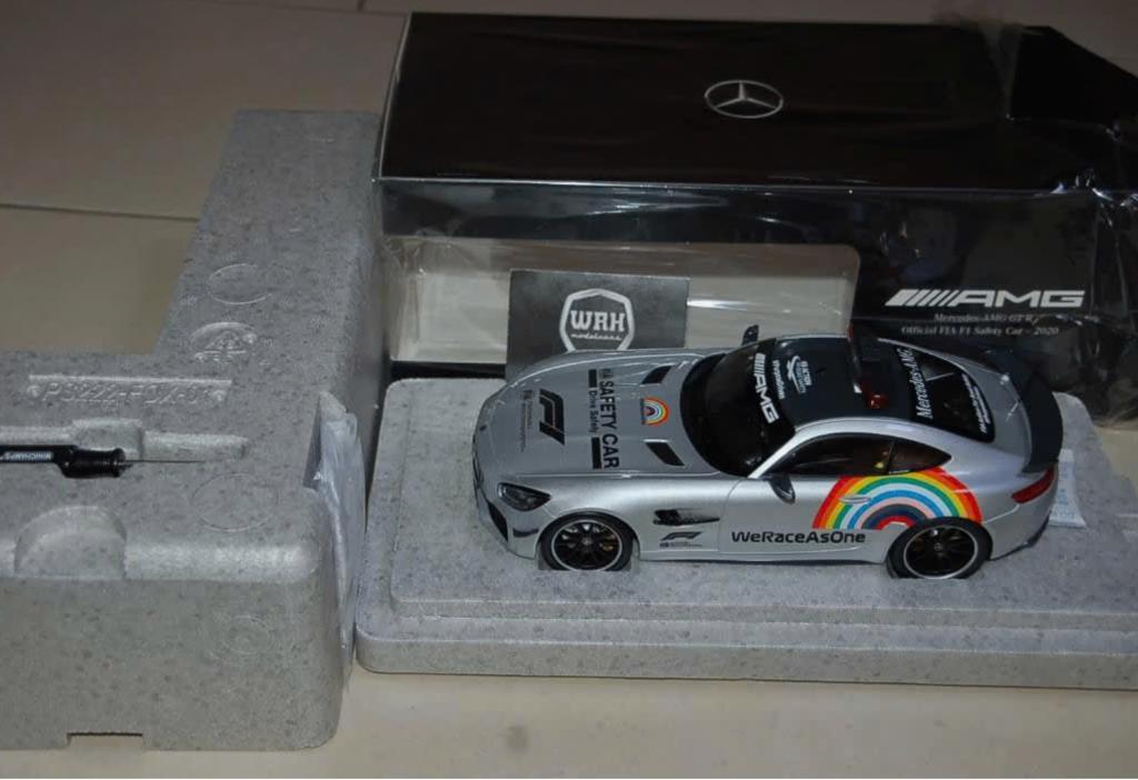 1:18 MERCEDES AMG GTR 2020 F1 SAFETY CAR Minichamps WRH, Verzenden, Zo goed als nieuw, Auto, MiniChamps