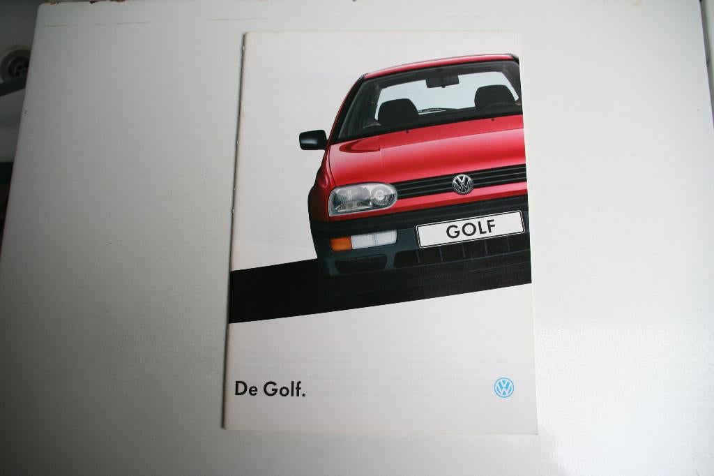 Folder Volkswagen Golf + tech.spec. (08-1992) (70), Ophalen of Verzenden, Nieuw, Volkswagen