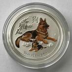 1/4 oz Lunar zilver munt Year of the Dog 2018 - Australië, Ophalen of Verzenden, Zilver