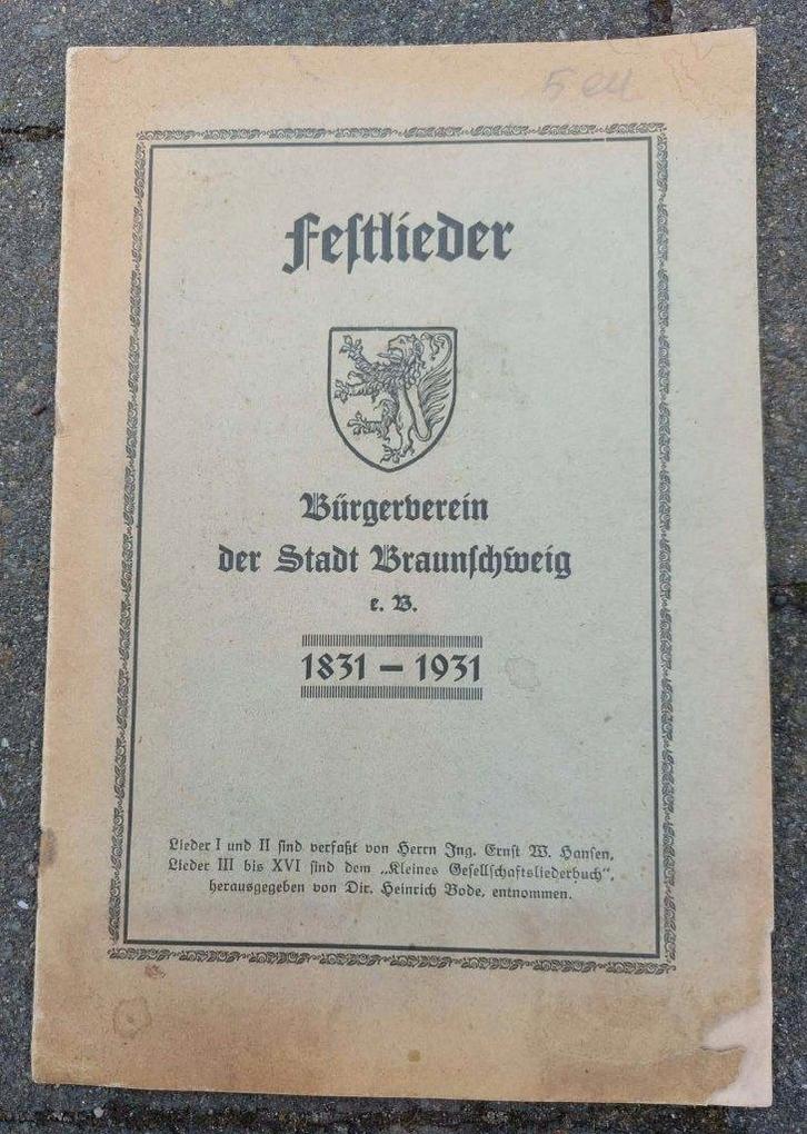 Duits WO1 Liederen boek, Verzamelen, Militaria | Algemeen, Landmacht, Boek of Tijdschrift, Duitsland, Ophalen of Verzenden